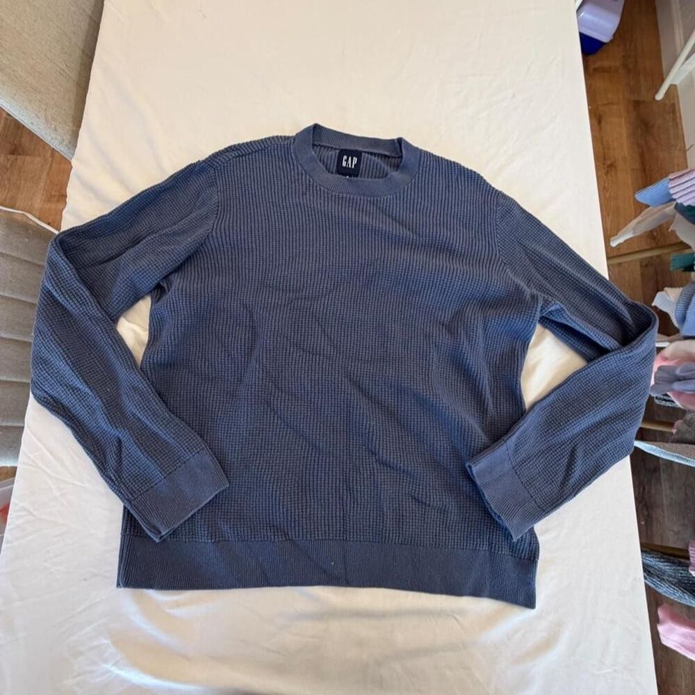 Gap Men's Blue and Navy Jumper